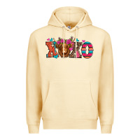 Pina Colada xoxo valentine's day highland cow Premium Hoodie - Jasminsmagicworld