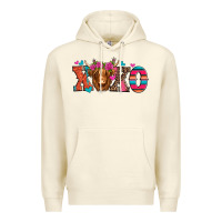 Sandshell xoxo valentine's day highland cow Premium Hoodie - Jasminsmagicworld