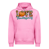 Fuchsia Pink love thanksgiving pumpkin Urban Hoodie - JahusDesignShop