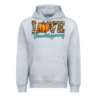 Heather Grey love thanksgiving pumpkin Urban Hoodie - JahusDesignShop