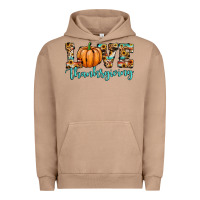 Pigment Burro love thanksgiving pumpkin Urban Hoodie - JahusDesignShop