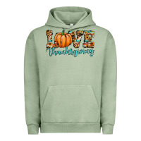 Pigment Oil Green love thanksgiving pumpkin Urban Hoodie - JahusDesignShop