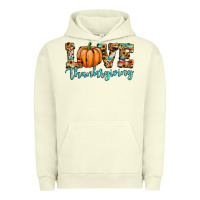 Pigment Pistachio love thanksgiving pumpkin Urban Hoodie - JahusDesignShop