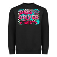 Black dibs on the driver background Heavyweight Sweatshirt - AdoDesignShop
