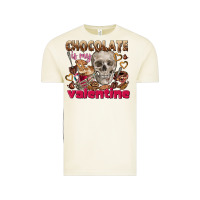 Vintage Arctic Skull chocolate is my Valentine Vintage Tee - FaDigitalArtStudio