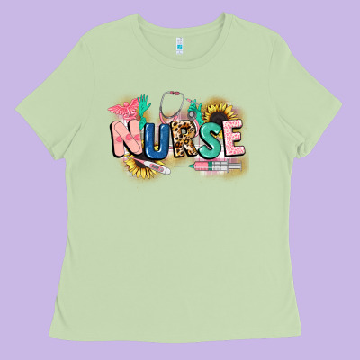 Nurse Ladies Tee Designed By Cowgirlartshop