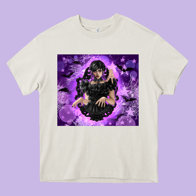 Gothic Girl Night Heavy Core Tee Designed By Tumblerdesignbyshophia