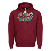 Burgundy nursing student Zipper Hoodie - AdoDesignShop