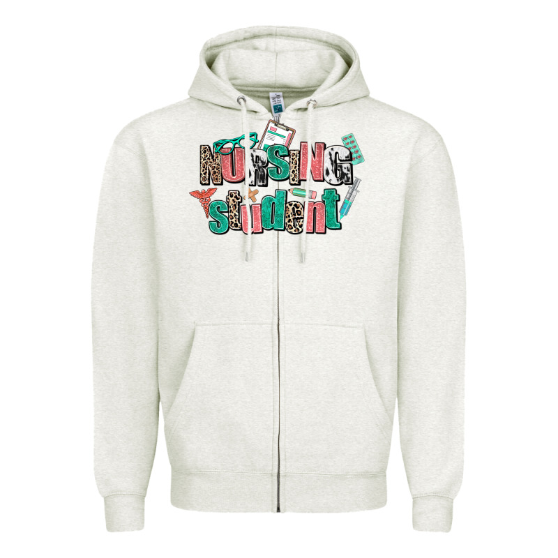 Nursing Student Zipper Hoodie by AdoDesignShop | Teevron