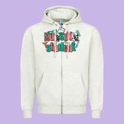 Nursing Student Zipper Hoodie Designed By Adodesignshop