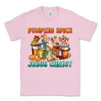 Bubblegum Pink pumpkin spice and jesus christ Classic Tee - CowGirlArtShop