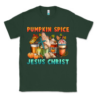 Sports Green pumpkin spice and jesus christ Classic Tee - CowGirlArtShop