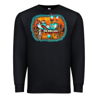 Black western cactus Premium Sweatshirt - AdoDesignShop