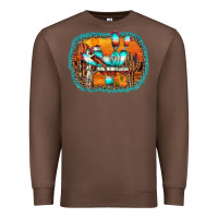 Chestnut western cactus Premium Sweatshirt - AdoDesignShop