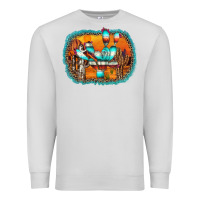 Dove Grey western cactus Premium Sweatshirt - AdoDesignShop