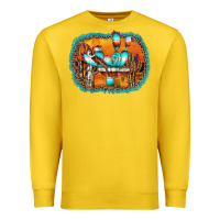 Lemon western cactus Premium Sweatshirt - AdoDesignShop