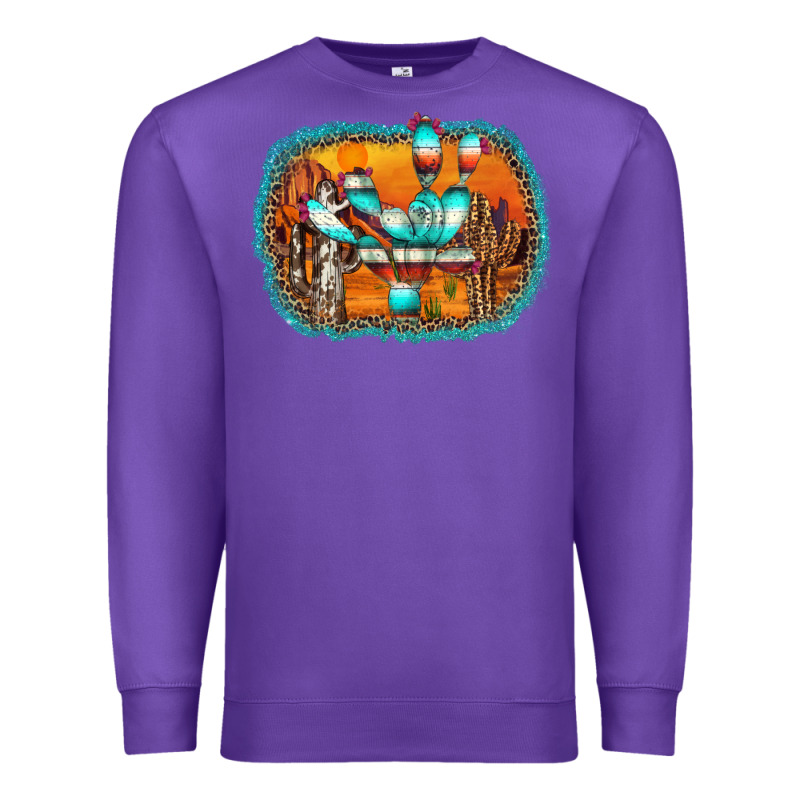 Western Cactus Premium Sweatshirt by AdoDesignShop | Teevron