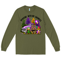 Army Green mardi gras hanging with my gnomies Long Sleeve Tee - FaDigitalArtStudio