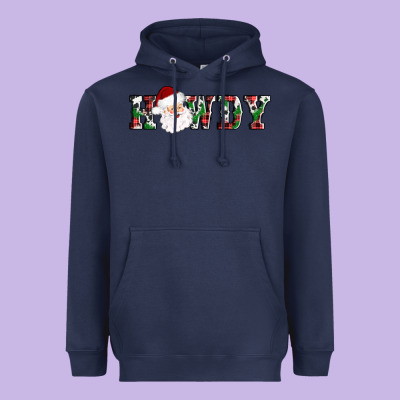 Howdy Santa Heavyweight Hoodie Designed By Adodesignshop