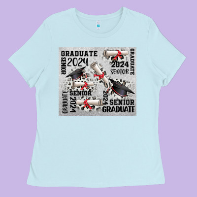 Senior 2024 Ladies Tee Designed By Cowgirlartshop