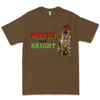 Cacao merry and bright german shepherd Premium Tee - RanaPortraitStore