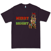 Plum merry and bright german shepherd Premium Tee - RanaPortraitStore