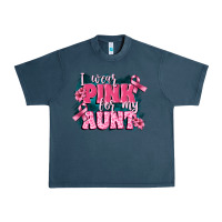 Midnight Navy i wear pink for my aunt Urban Heavy Tee - FaDigitalArtStudio