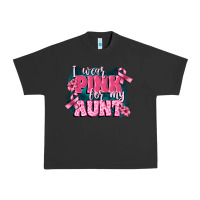 Pigment Black i wear pink for my aunt Urban Heavy Tee - FaDigitalArtStudio