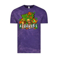 Cloud Purple St. Patrick's Arkansas Vintage Tee - OliviaCreatesArt