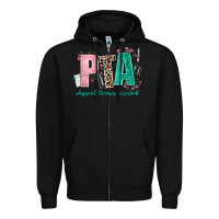 Black pta physical therapy assistant Zipper Hoodie - AdoDesignShop