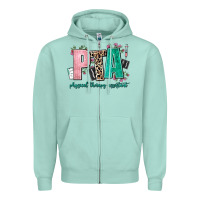 Seafoam pta physical therapy assistant Zipper Hoodie - AdoDesignShop