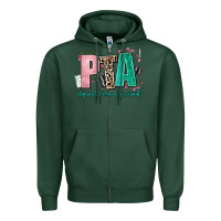 Sports Green pta physical therapy assistant Zipper Hoodie - AdoDesignShop