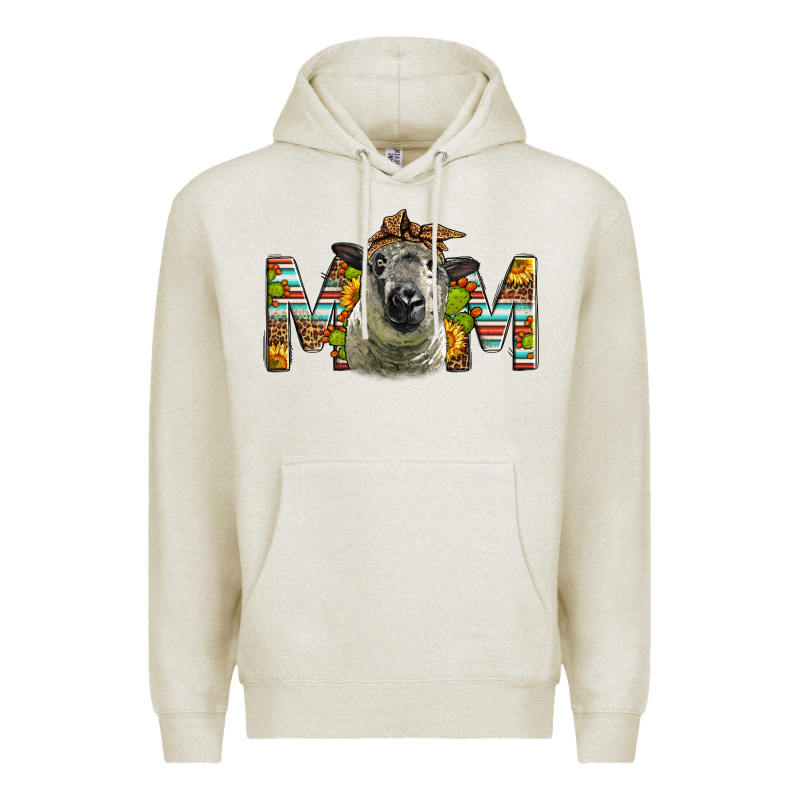 Hampshire Sheep Mom Mother's Day Premium Hoodie by LillyAllenDesigns | Teevron