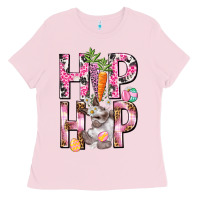 Bubblegum Pink Hip hop Easter Girl Easter Day Ladies Tee - HowdyJamesFarm