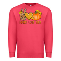 Cardinal peace love fall Premium Sweatshirt - AdoDesignShop