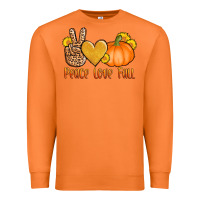 Carrot peace love fall Premium Sweatshirt - AdoDesignShop
