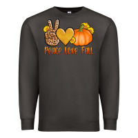 Smoke peace love fall Premium Sweatshirt - AdoDesignShop