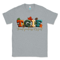 Heather Grey tgif thank goodness its fall Classic Tee - CowGirlArtShop