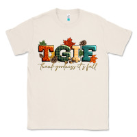 Natural tgif thank goodness its fall Classic Tee - CowGirlArtShop