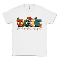 White tgif thank goodness its fall Classic Tee - CowGirlArtShop