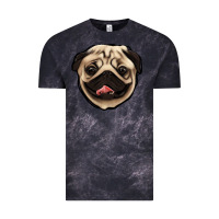 Cloud Black pug Vintage Tee - Jasminsmagicworld