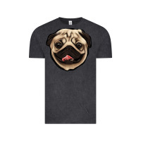 Vintage Black pug Vintage Tee - Jasminsmagicworld