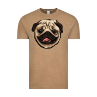 Vintage Coffee pug Vintage Tee - Jasminsmagicworld