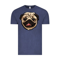 Vintage Denim pug Vintage Tee - Jasminsmagicworld