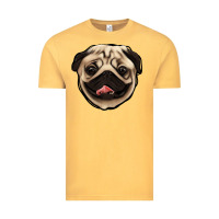 Vintage Mustard pug Vintage Tee - Jasminsmagicworld