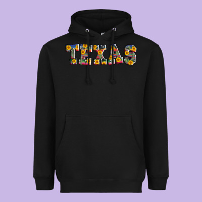 Texas Serape Sunflower Heavyweight Hoodie Designed By Adodesignshop