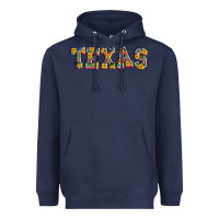 Navy texas serape sunflower Heavyweight Hoodie - AdoDesignShop