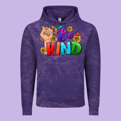 Be Kind Lgbtq+ Vintage Hoodie Designed By Bundleandbundleshop
