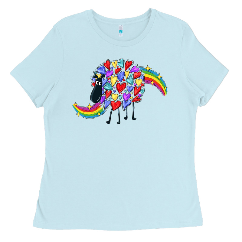 Rainbow Sheep Ladies Tee by CowGirlArtShop | Teevron