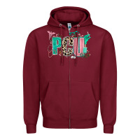Burgundy pcu Zipper Hoodie - AdoDesignShop